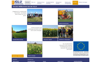 Internetseite IGLU - Ingenieurgemeinschaft für Landwirtschaft und Umwelt.